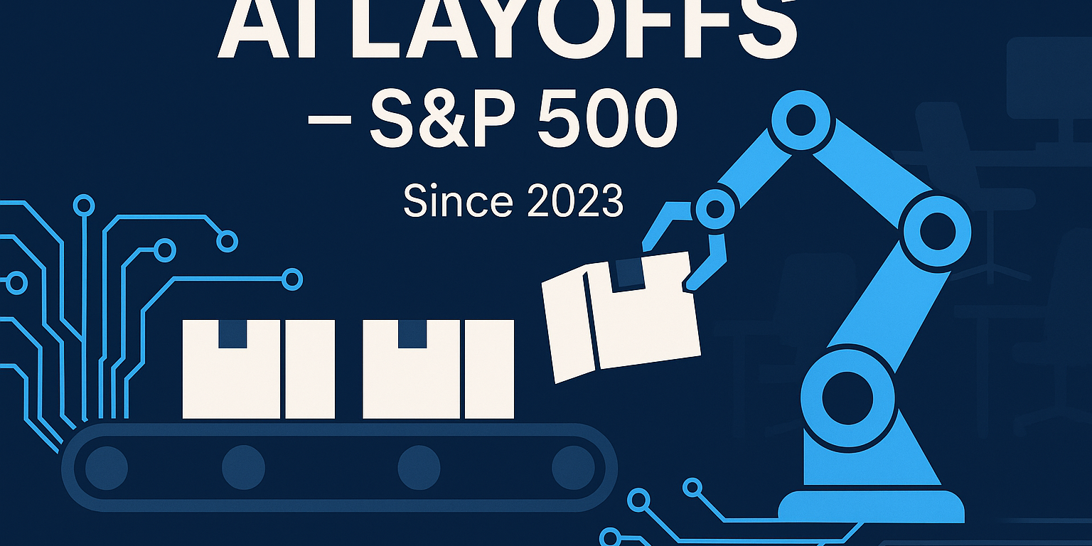 AI-related layoffs in S&P 500 companies from 2023 to present