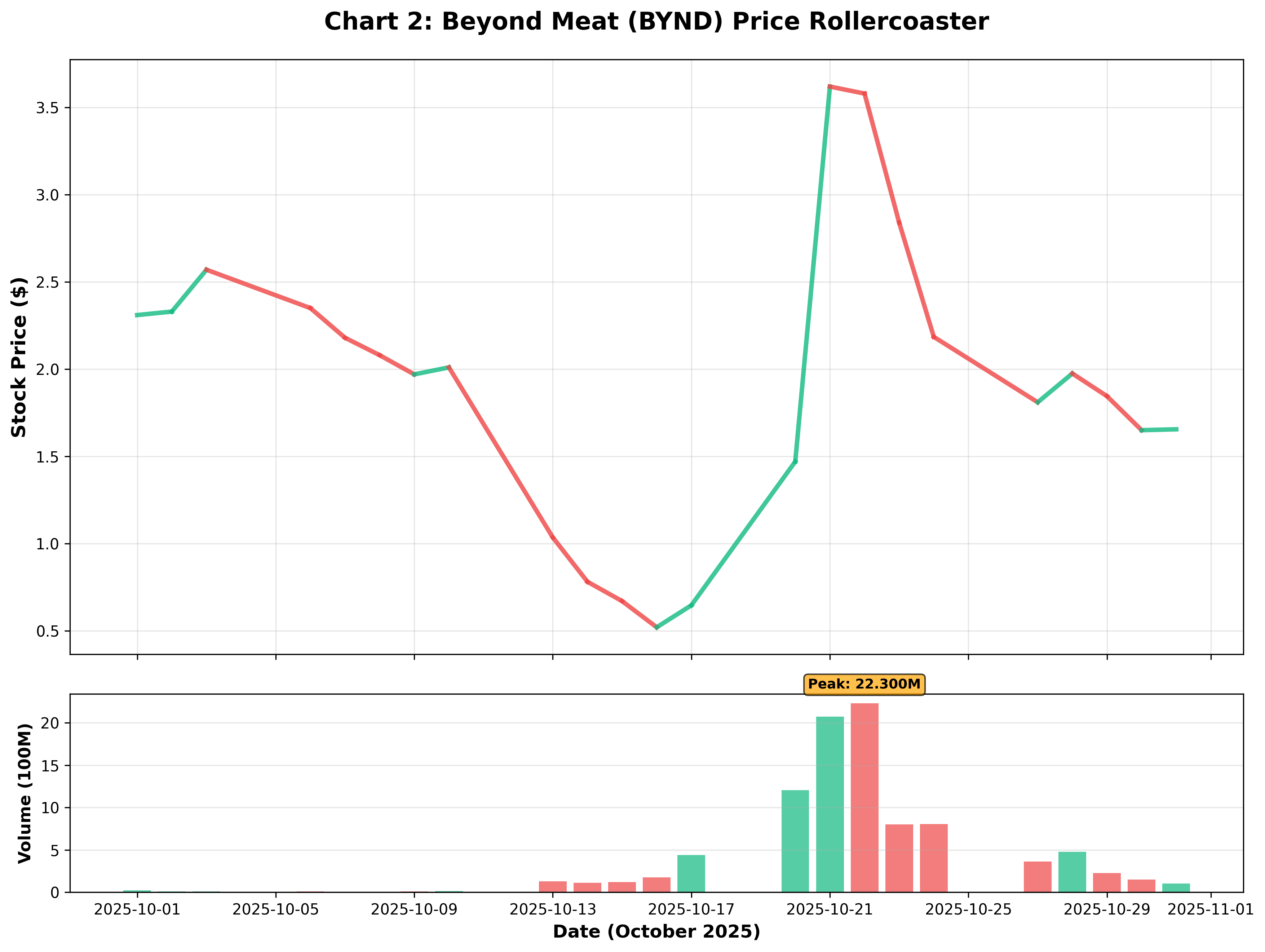Beyond Meat Stock Price Rollercoaster